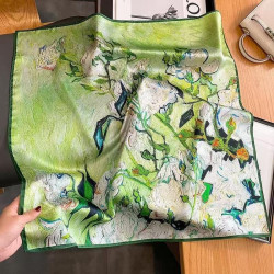 High-end silk scarf women's shawl