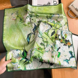 High-end silk scarf women's shawl