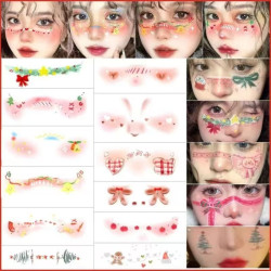 Children's Day Sports Meeting Christmas Love Christmas Blush Tattoo Children Girl Cartoon Makeup