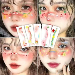 Children's Day Sports Meeting Christmas Love Christmas Blush Tattoo Children Girl Cartoon Makeup
