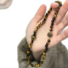 Natural tiger eye stone bracelet to attract wealth Chinese retro niche beaded bracelet