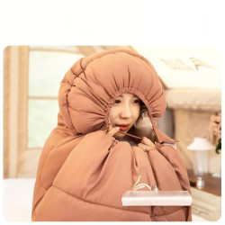 Sleeping bag adult single thick portable outdoor camping office nap companion winter cold protection