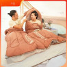 Sleeping bag adult single thick portable outdoor camping office nap companion winter cold protection