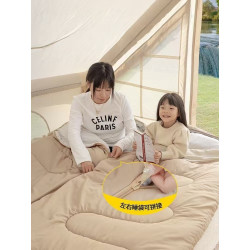 Sleeping bag for adults outdoor all-seasons camping winter thickened cold-proof portable car office quilt