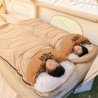 Sleeping bag for adults outdoor all-seasons camping winter thickened cold-proof portable car office quilt