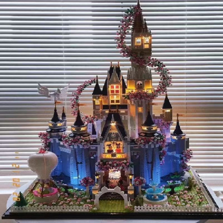 Princess Disney Castle Model Girls Series Building Girls Assembling Building Blocks Toy Valentine's Day Gift