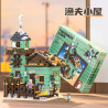 Fisherman's hut building blocks assembly compatible with Lego difficult educational toys