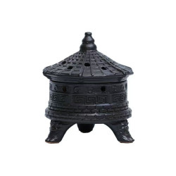 Ceramic tower incense burner