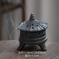 Ceramic tower incense burner