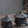 Ceramic tower incense burner