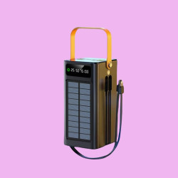 Solar power bank super fast charging Apple Android universal portable mobile power bank