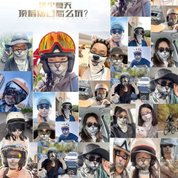 Ear-hanging sunscreen and UV protection cycling mask