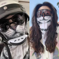 Ear-hanging sunscreen and UV protection cycling mask