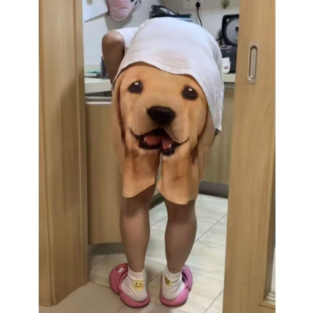 Golden Retriever Shorts Funny Men's and Women's Beach Pants Sports Pants