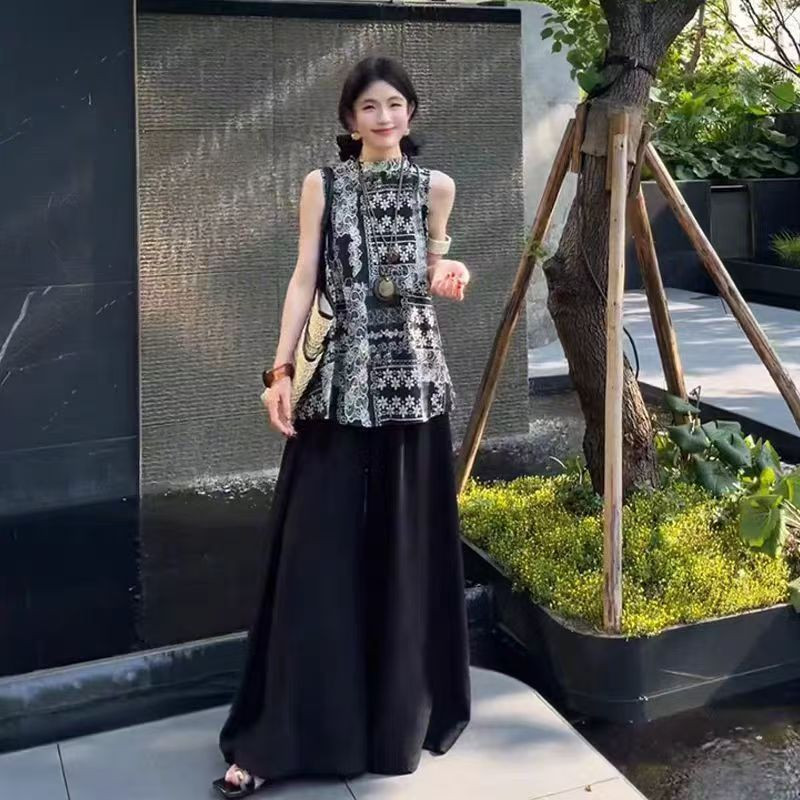 Women's light Chinese style casual suit