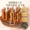 Sandalwood ring comb scalp meridian massage comb