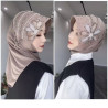 Xingtao yarn tassel crystal flower hand-beaded four seasons temperament yarn scarf