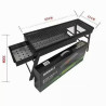 Charcoal barbecue portable barbecue household thickened portable outdoor folding tool stove shelf portable