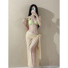 Thailand Bali Island beach vacation outfit separate swimsuit sexy bikini three-piece set hide belly and show slim hot spring
