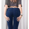 Peach Butt Jeans Women's Thin Butt Dark High Waist Jeans