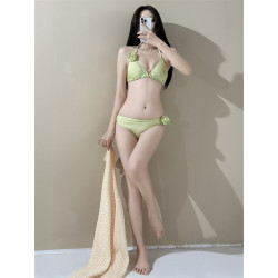 Thailand Bali Island beach vacation outfit separate swimsuit sexy bikini three-piece set hide belly and show slim hot spring