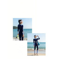 Women's Sun Protection Swimsuit 2025 New Plus Size One-piece Jellyfish Suit for Floating Diving and Surfing